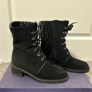 Staurt Weitzman Puddles Boots Black Gore Tex